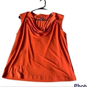 Rafaella Petite Sleeveless Orange Blouse Size P/L